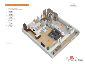 Prodej bytu 2+kk, Praha - Stodůlky, Běhounkova, 57 m2