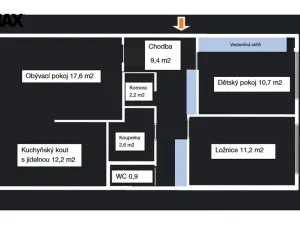 Pronájem bytu 3+kk, Praha - Michle, Bítovská, 66 m2