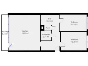 Pronájem bytu 3+kk, Praha - Stodůlky, Borovanského, 71 m2
