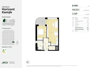 Prodej bytu 2+kk, Praha - Kamýk, Smotlachova, 57 m2