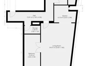 Pronájem bytu 2+1, České Budějovice - České Budějovice 1, Krajinská, 92 m2
