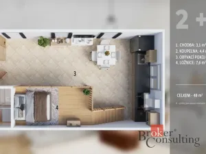 Prodej bytu 2+kk, Jihlava, Březinovy sady, 48 m2