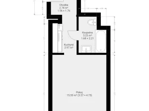 Pronájem bytu 1+1, Brno - Řečkovice, Žitná, 28 m2