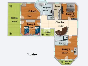 Prodej rodinného domu, Jesenice, Borová, 280 m2