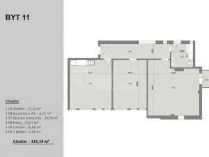 Prodej bytu 3+kk, Velvary, Chržínská, 115 m2