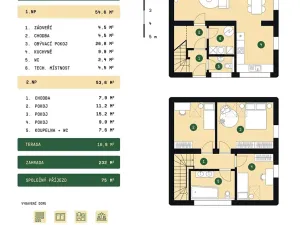 Prodej rodinného domu, Slaný, 104 m2
