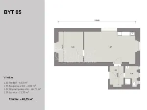 Prodej bytu 2+kk, Velvary, Chržínská, 48 m2