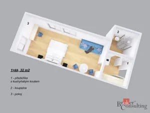 Prodej bytu 1+kk, Rokytnice nad Jizerou - Dolní Rokytnice, 32 m2