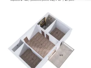 Prodej bytu 3+kk, Lednice, Slovácká, 48 m2
