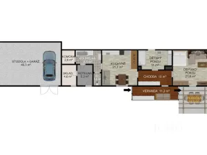 Prodej rodinného domu, Albrechtice nad Vltavou - Jehnědno, 141 m2