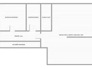 Pronájem bytu 1+kk, Praha - Žižkov, Bořivojova, 35 m2