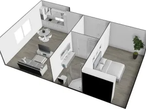 Pronájem bytu 2+kk, Brno - Ivanovice, Hřebíčková, 48 m2