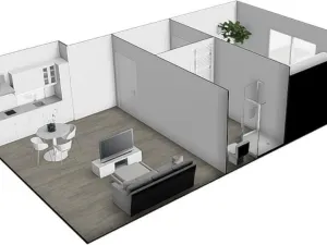 Pronájem bytu 2+kk, Brno - Ivanovice, Hřebíčková, 48 m2