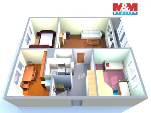 Prodej bytu 3+1, Česká Lípa, Jihlavská, 70 m2