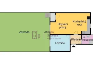 Pronájem bytu 2+kk, Jindřichův Hradec - Otín, 50 m2