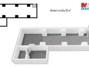 Prodej obchodního prostoru, Praha - Libeň, Pod Labuťkou, 83 m2