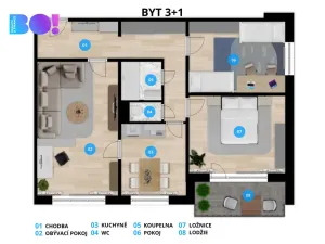 Prodej bytu 3+1, Bohumín, Tovární, 79 m2