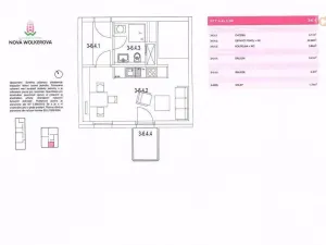 Pronájem bytu 1+kk, Olomouc, Eduarda Hamburgera, 32 m2