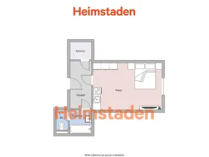Pronájem bytu 1+kk, Havířov - Město, Jana Wericha, 24 m2
