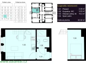 Pronájem bytu 1+kk, Praha - Smíchov, Strakonická, 30 m2