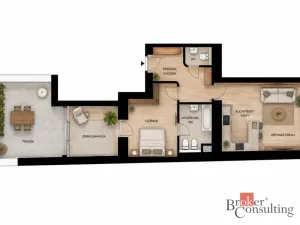 Prodej bytu 2+kk, Praha - Holešovice, Dobrovského, 85 m2