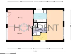 Pronájem bytu 3+1, Praha - Krč, Zálesí, 62 m2