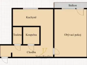 Pronájem bytu 1+1, Olomouc - Nová Ulice, Dělnická, 41 m2