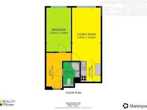 Pronájem bytu 2+kk, Příbram, Táborská, 46 m2