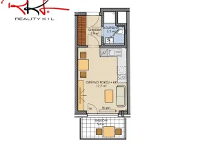 Prodej bytu 1+kk, Praha - Chodov, 31 m2