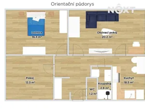 Prodej bytu 3+1, Prostějov, Dolní, 75 m2