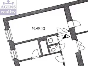 Pronájem kanceláře, Praha - Nové Město, Legerova, 18 m2
