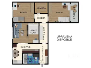 Prodej bytu 3+1, Strakonice - Strakonice I, Sídliště 1. máje, 74 m2