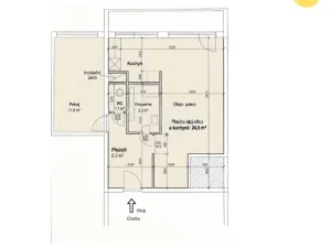 Prodej bytu 2+kk, Mělník, Kosmonautů, 49 m2
