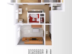 Prodej bytu 3+1, Znojmo, Horníčkova, 74 m2