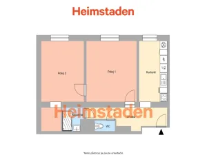 Pronájem bytu 2+1, Ostrava - Poruba, Opavská, 57 m2