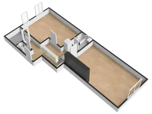 Pronájem bytu 2+kk, Praha - Kobylisy, Čimická, 61 m2