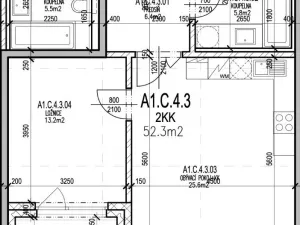 Pronájem bytu 2+kk, Ostrava, Důlní, 61 m2