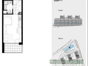 Pronájem bytu 1+kk, Praha - Řeporyje, 31 m2