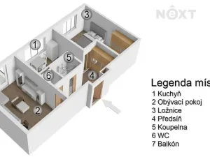 Prodej bytu 2+1, Brno, Horní, 55 m2