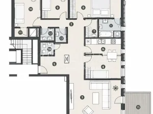 Prodej bytu 4+1, Praha - Bubeneč, Pod kaštany, 164 m2