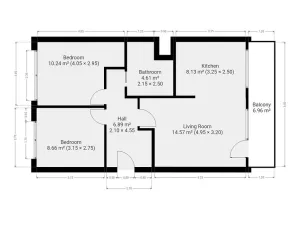 Pronájem bytu 3+kk, Praha - Krč, Hurbanova, 52 m2