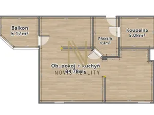Pronájem bytu 1+1, Štěnovice, Čižická, 44 m2