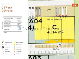 Pronájem skladu, Ostrava - Hrabová, Na Rovince, 1500 m2