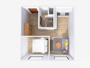 Pronájem bytu 1+1, Rakovník, V Jamce, 33 m2