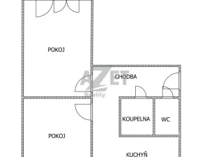 Prodej bytu 2+1, Ostrava - Hrabůvka, U Lesa, 54 m2