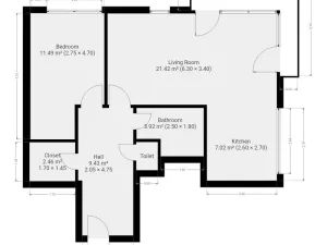 Pronájem bytu 2+kk, Praha - Kbely, Pod Nouzovem, 65 m2
