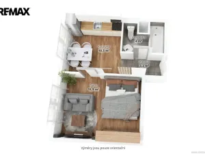Prodej bytu 1+1, Bystřany, Pražská, 36 m2