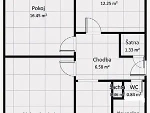 Prodej bytu 3+1, Šumperk, Čajkovského, 71 m2
