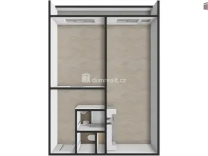 Pronájem bytu 2+kk, Praha - Braník, Nad lesním divadlem, 48 m2