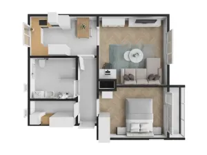 Prodej bytu 2+1, Neratovice, Čtvercová, 60 m2